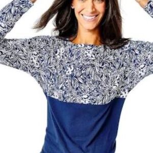 Lilly Pulitzer Finn top with koala bears, navy blue medium GUC